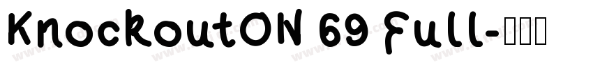 KnockoutON 69 Full字体转换